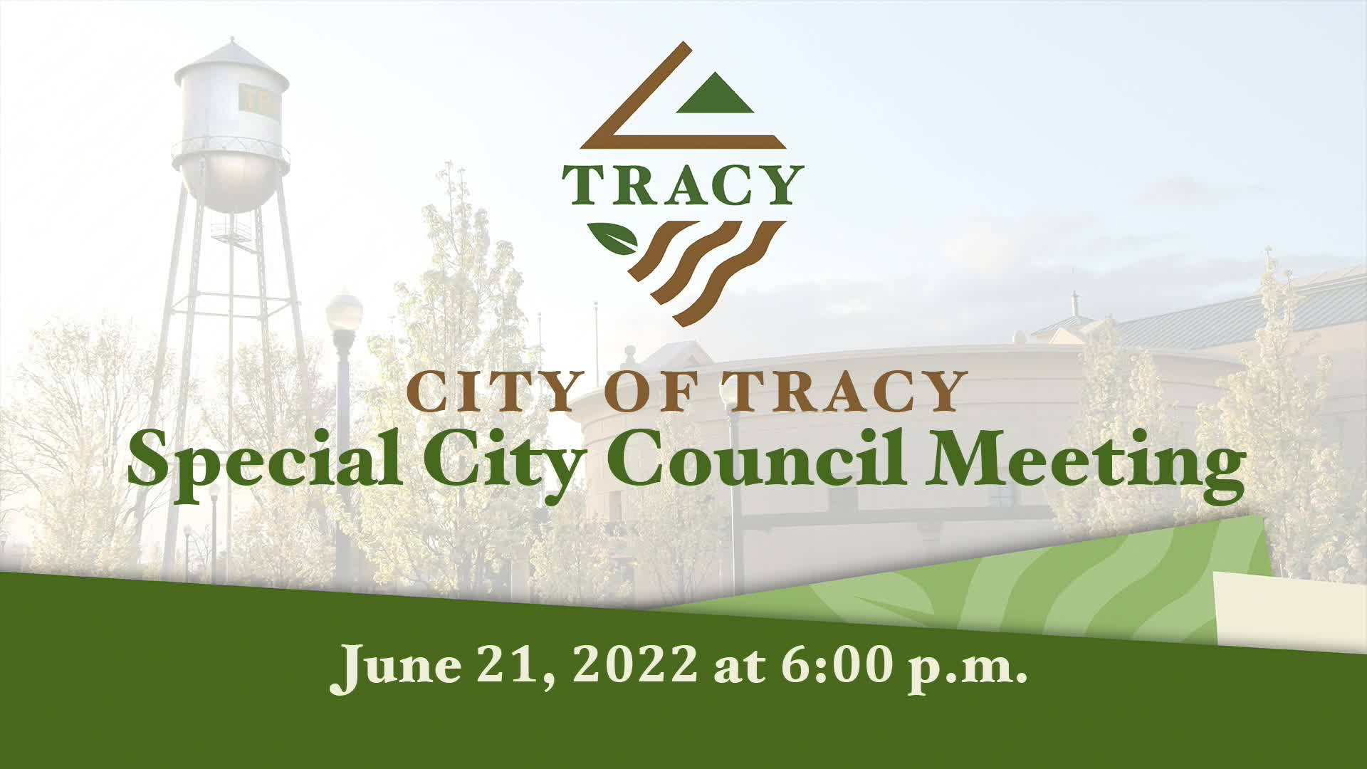 Thumbnail image for June 21, 2022 - Special City Council Meeting