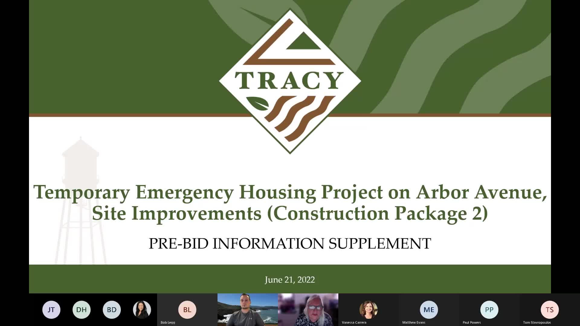 Thumbnail image for 6/21/22 Temporary Emergency Housing Facility Pre-Bid Information Meeting