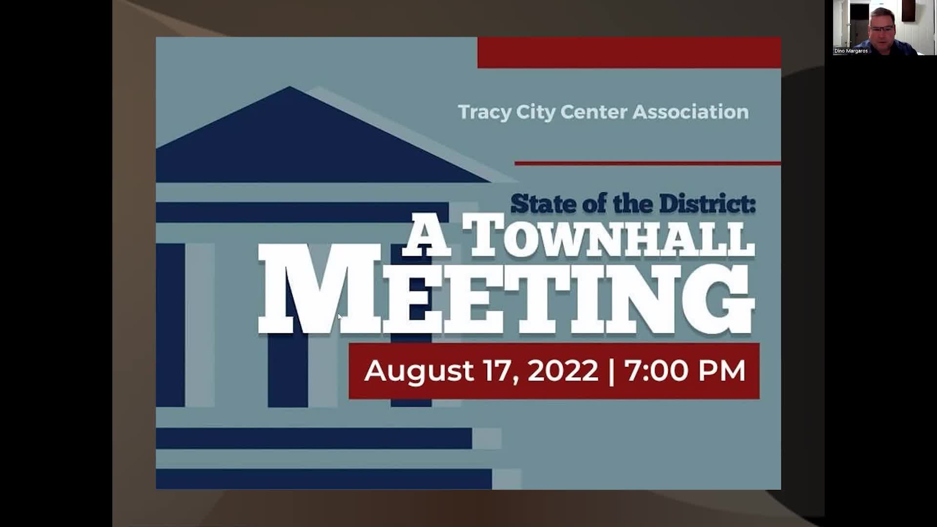 August 17, 2022 - Tracy City Center Association State of the District Meeting