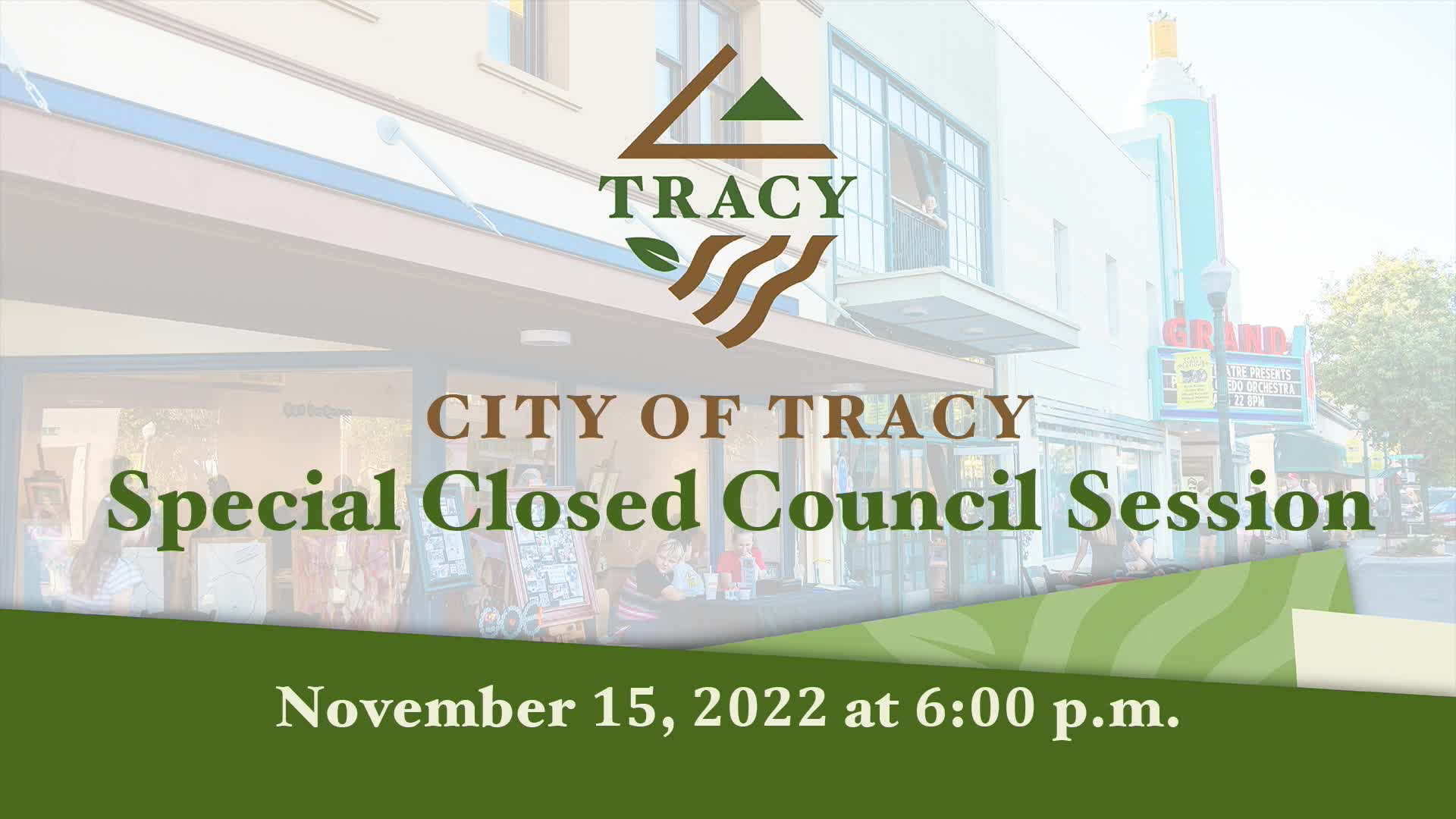 November 15, 2022 - Regular Tracy City Council Meeting