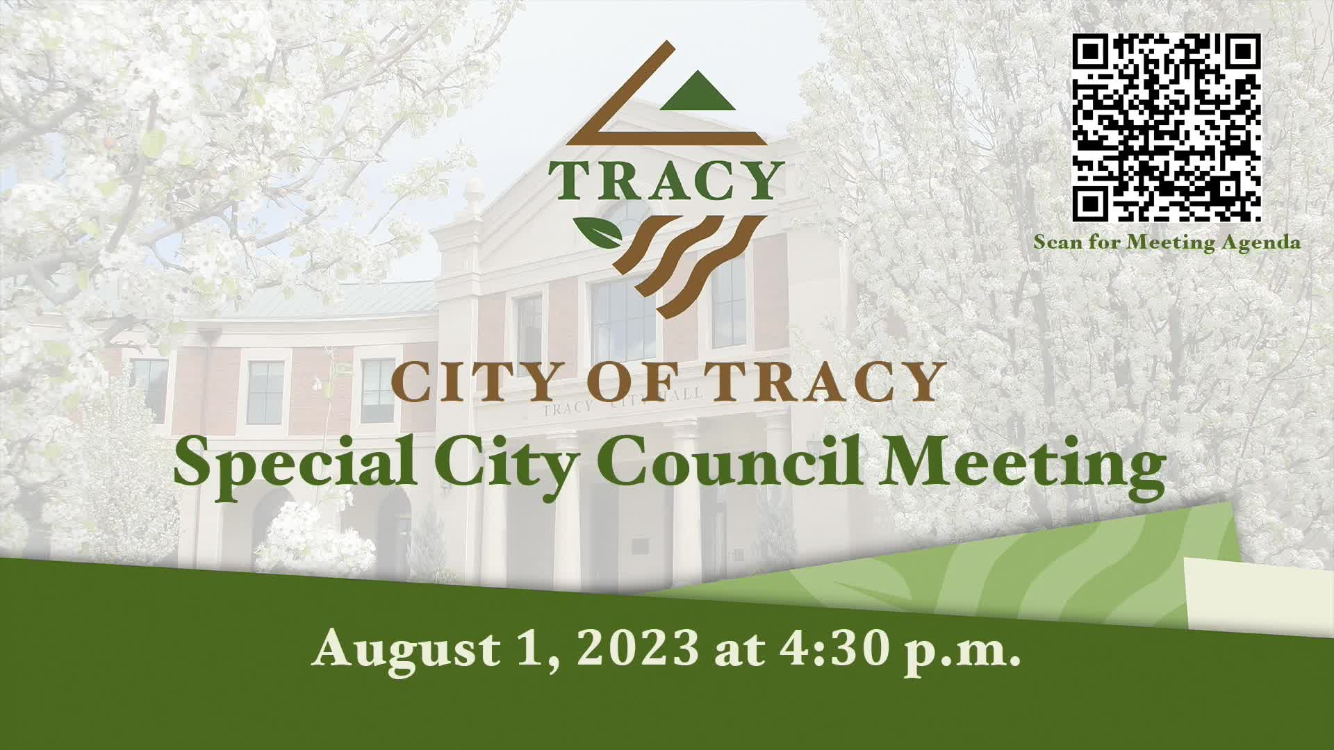 August 1, 2023 - Special Council Meeting