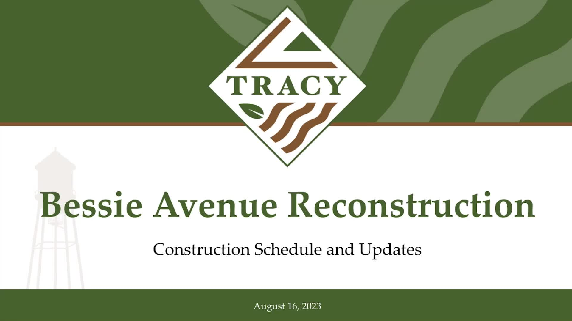 Thumbnail image for August 16, 2023 - Bessie Avenue Reconstruction Update Meeting