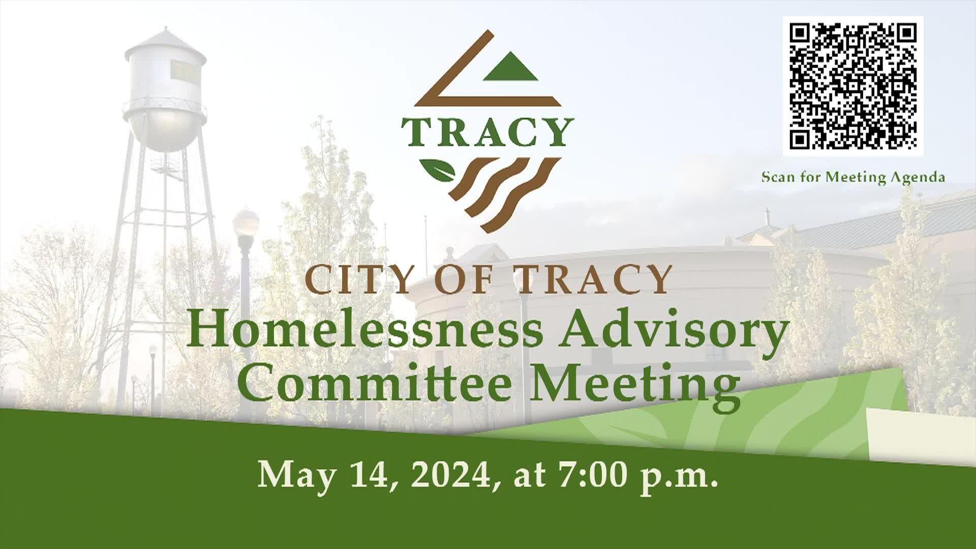 May 14, 2024 - Tracy Homelessness Advisory Committee