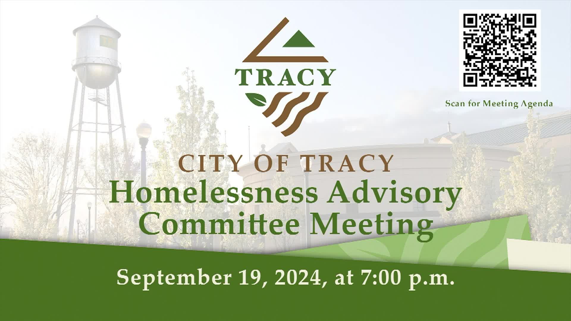Thumbnail image for September 19, 2024 - THAC Meeting Tracy Homeless Advisory Committee Meeting