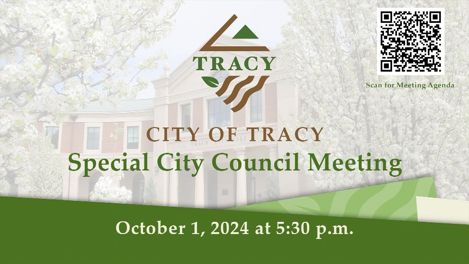 Thumbnail image for October 1, 2024 - Special Tracy City Council Meeting
