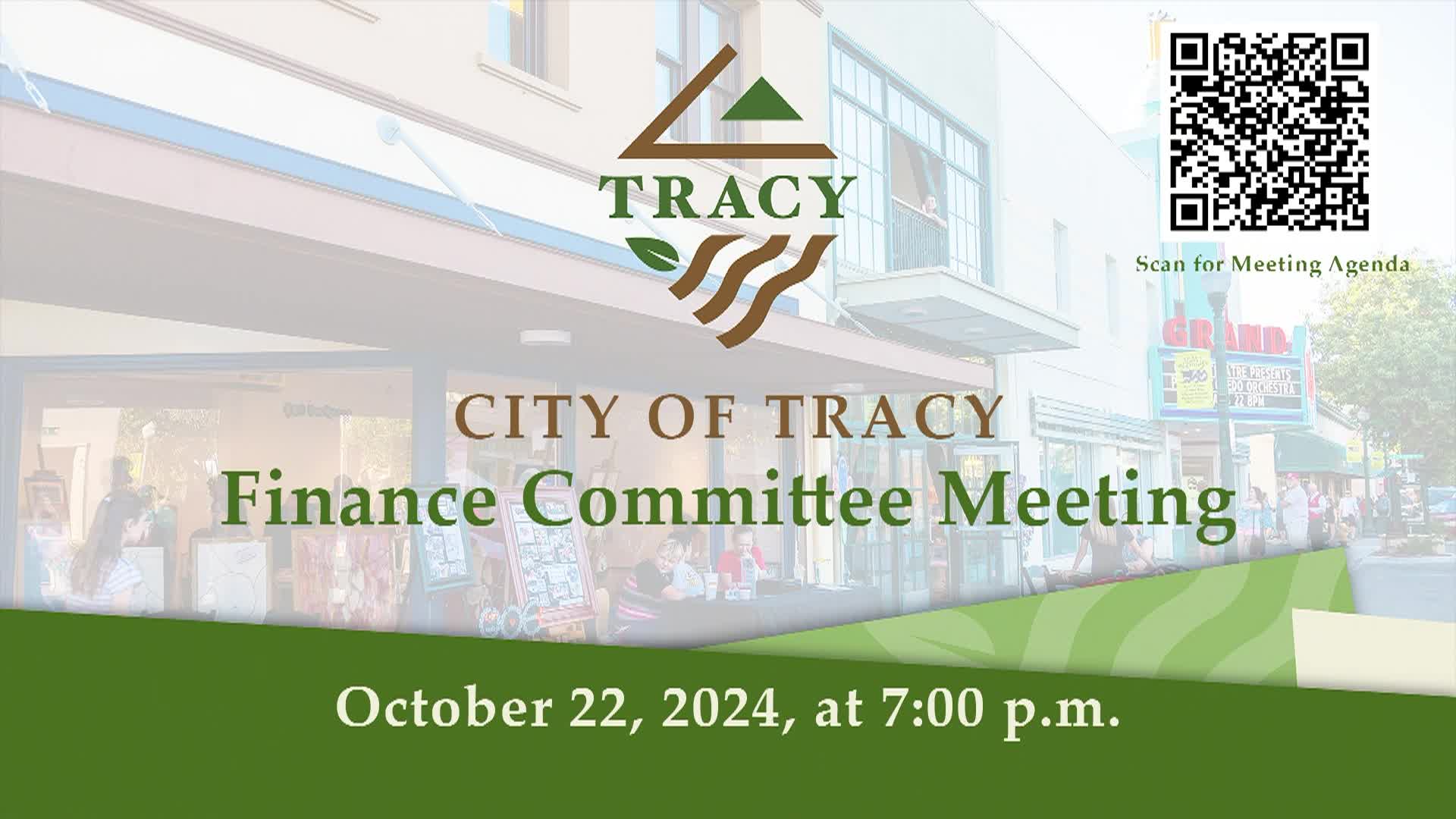 Thumbnail image for October 22, 2024 - Finance Committee
