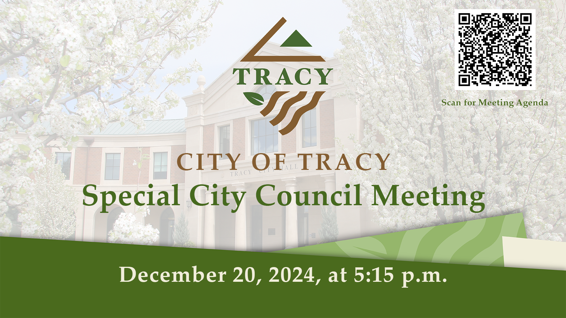 December 20, 2024 - Tracy Special City Council Meeting