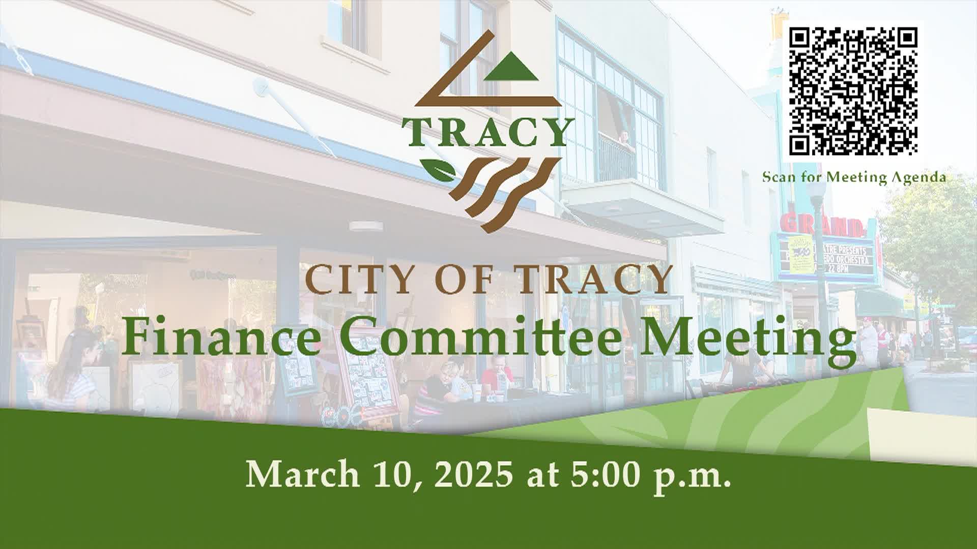 March 10, 2025 - Finance Meeting