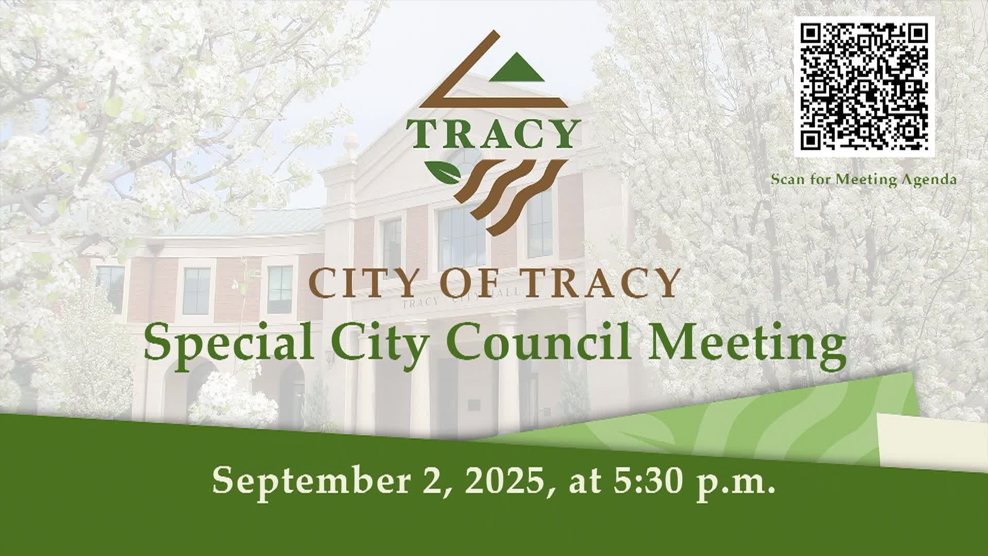 Thumbnail image for September 2, 2025 - Special Tracy City Council Meeting
