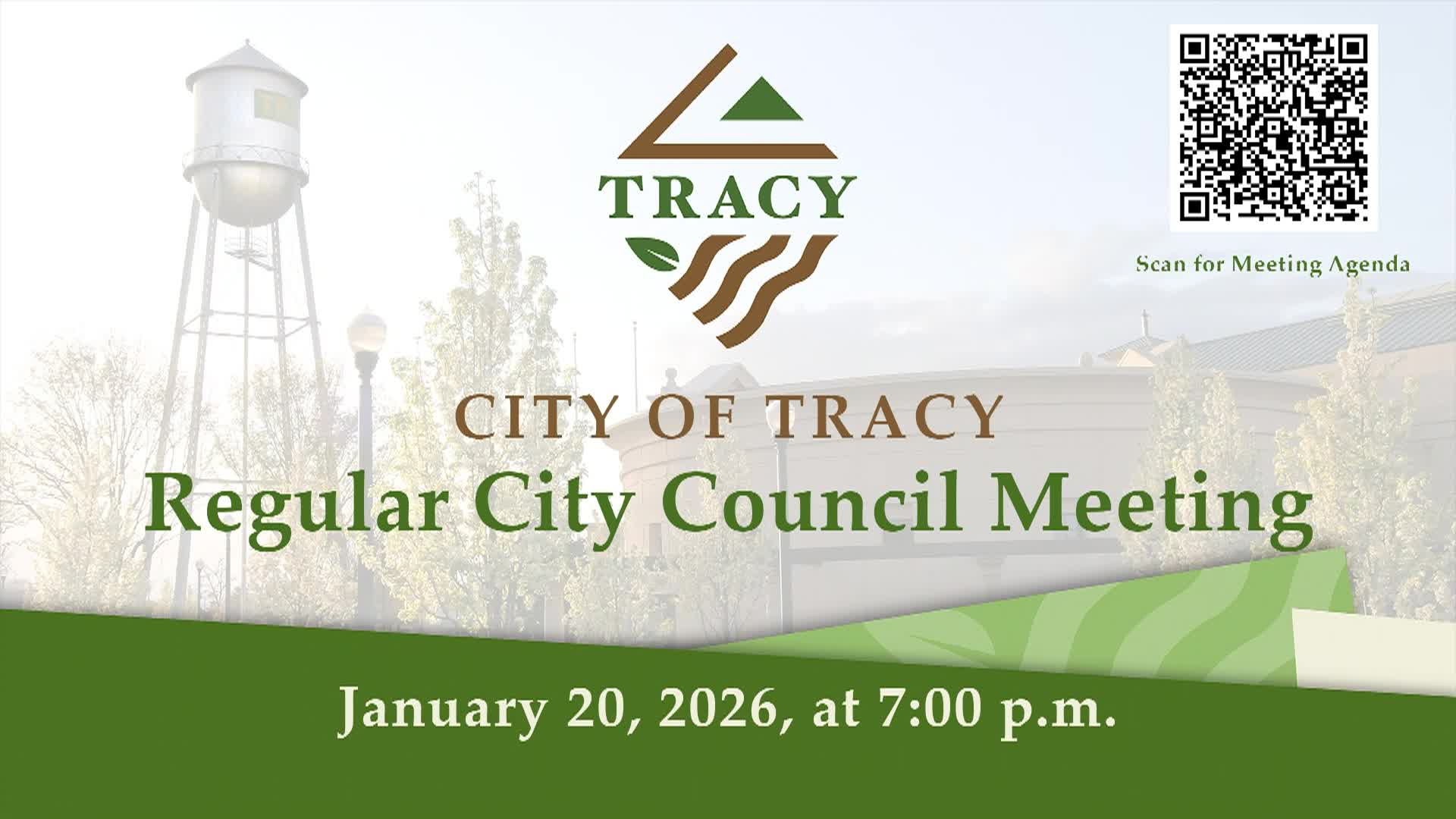 January 20, 2026 - Regular Tracy City Council Meeting