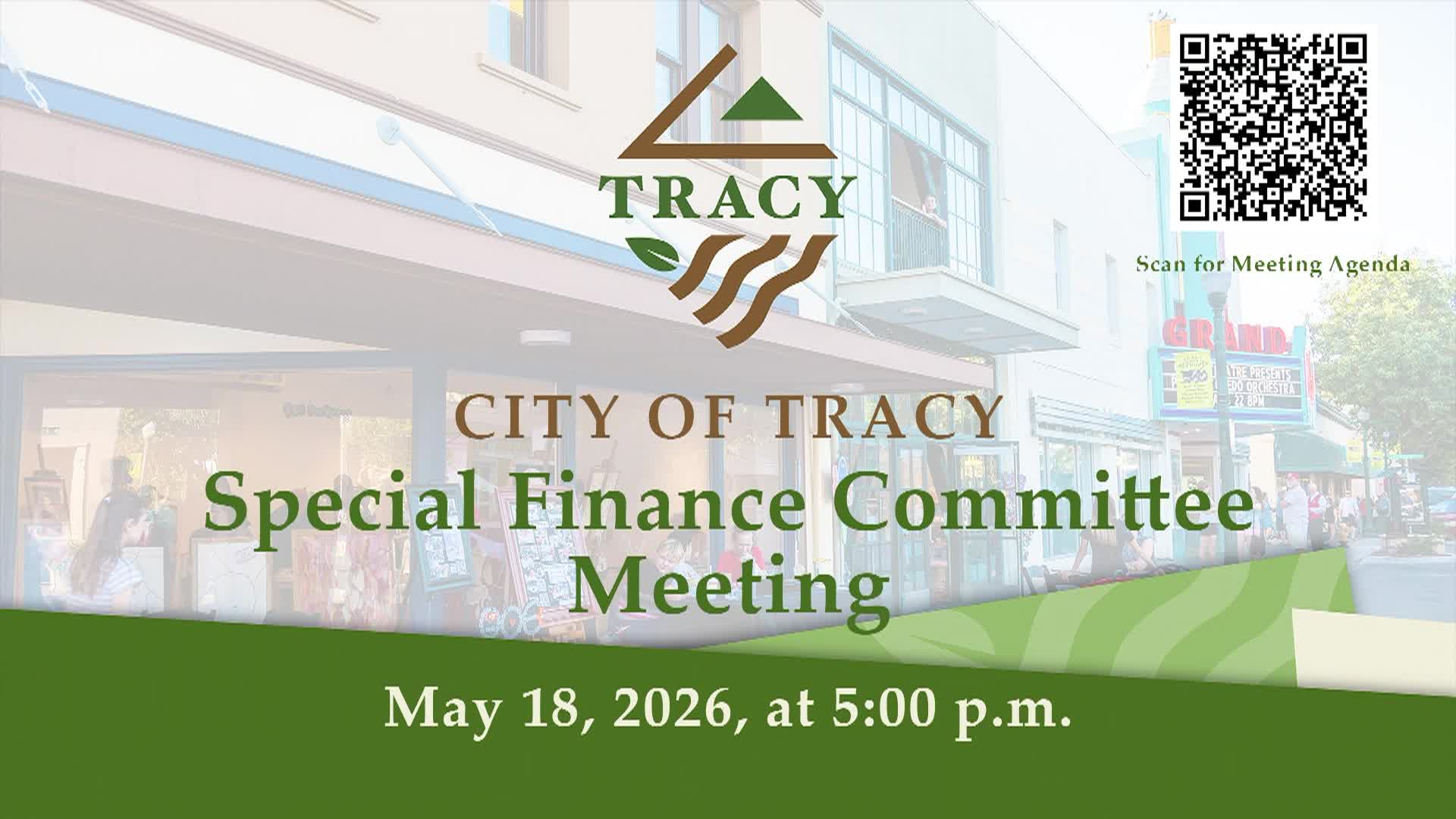 Thumbnail image for May 18, 2026 - Special Finance Committee Meeting