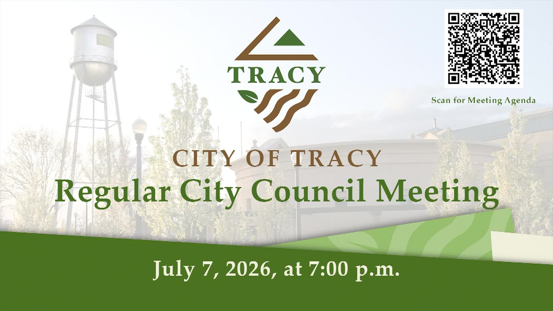 Thumbnail image for July 7, 2026 - Tracy City Council Meetings