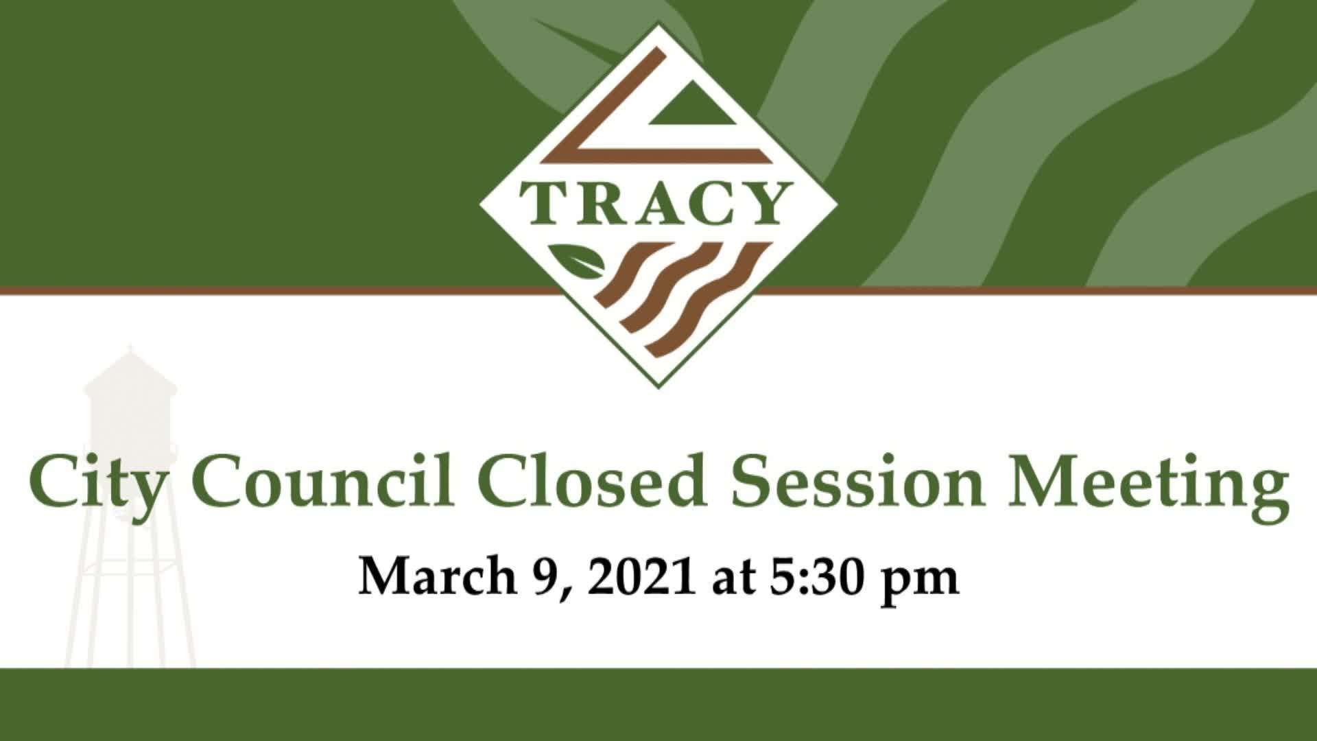 Special City Council Meeting 3-9-21