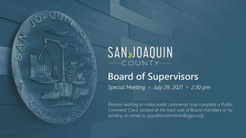 SJCBS Special Meeting 7-29-21
