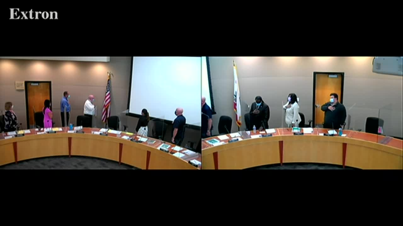Tracy Unified School District Board Meeting 8-24-21