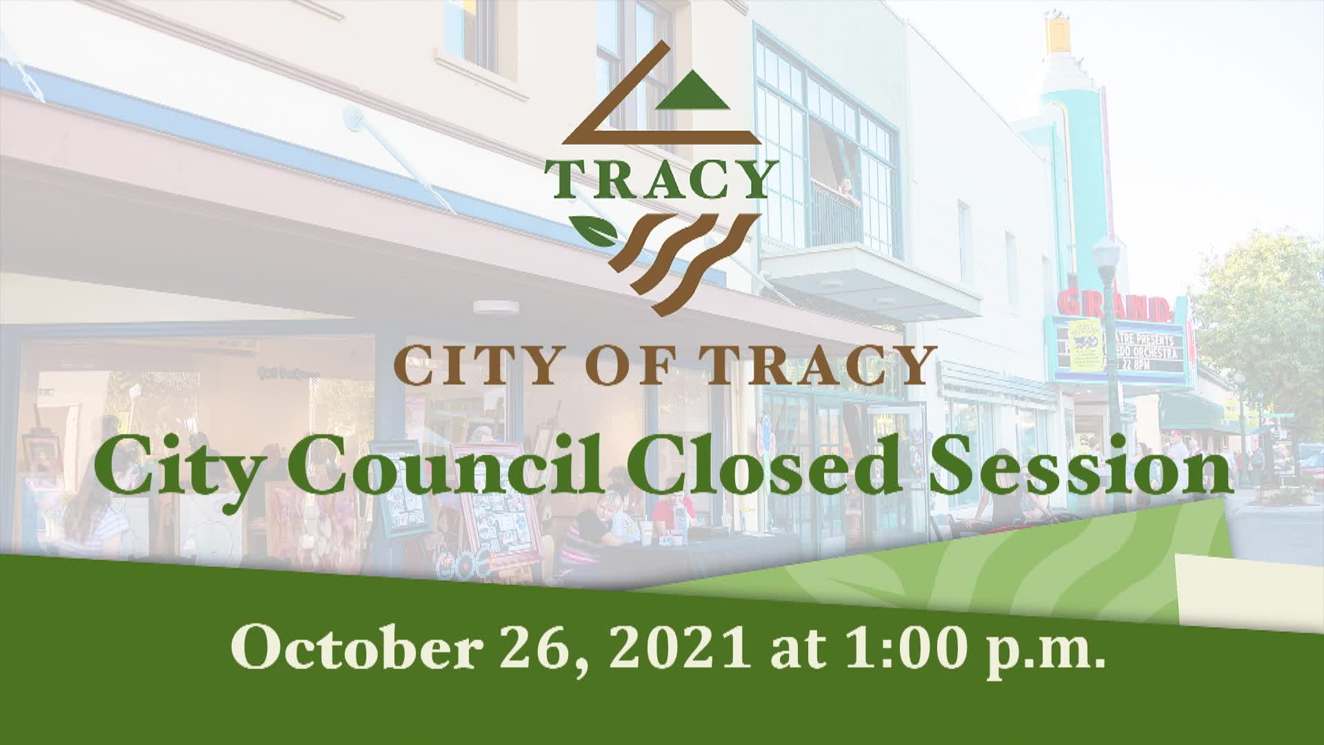 Special Closed Session Meeting 10-26-21