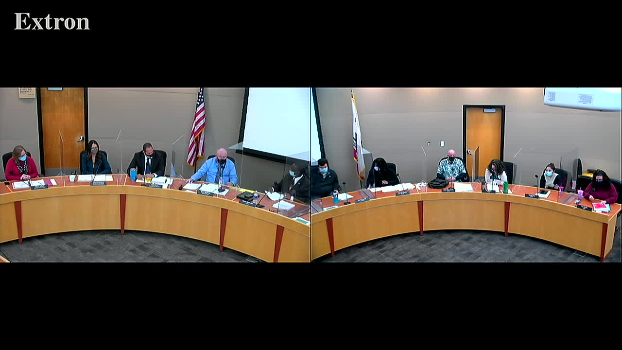 Tracy Unified School District Board Meeting 12-14-21